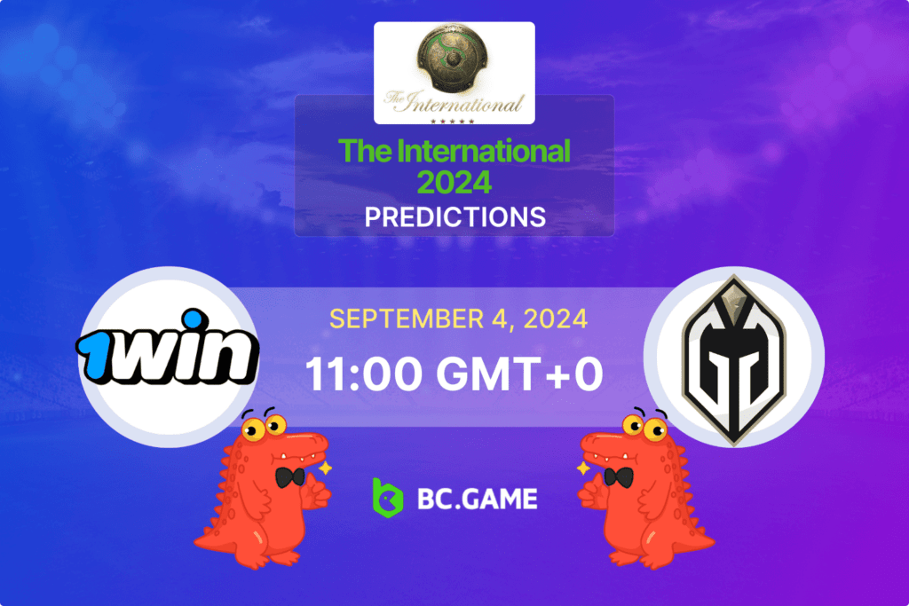 Match prediction for the 1win vs Gaimin Gladiators game at The International 2024.