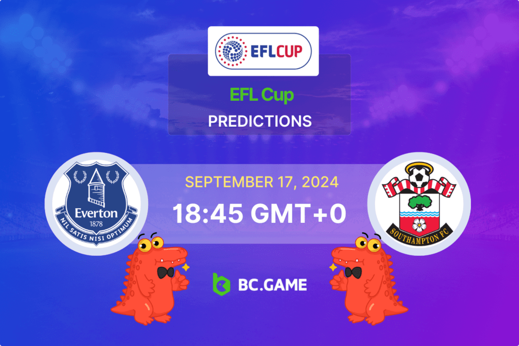 Match prediction for the Everton vs Southampton game at EFL Cup 2024.