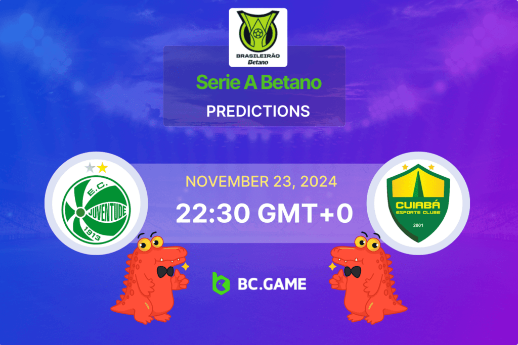 Juventude vs Cuiabá Prediction, Odds, Betting Tips – Serie A 23/11/2024