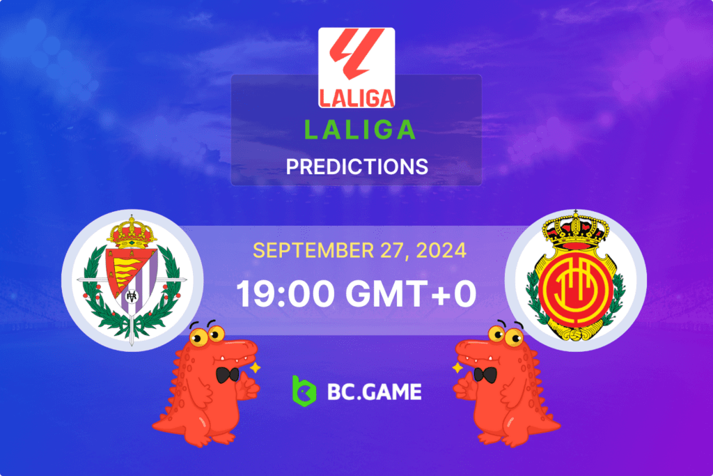 Match prediction for the Real Valladolid vs Mallorca game at La Liga 2024.