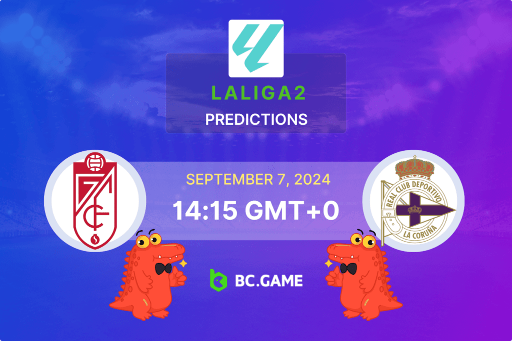 Match prediction for the Granada CF vs Deportivo La Coruna game at LaLiga2 2024.