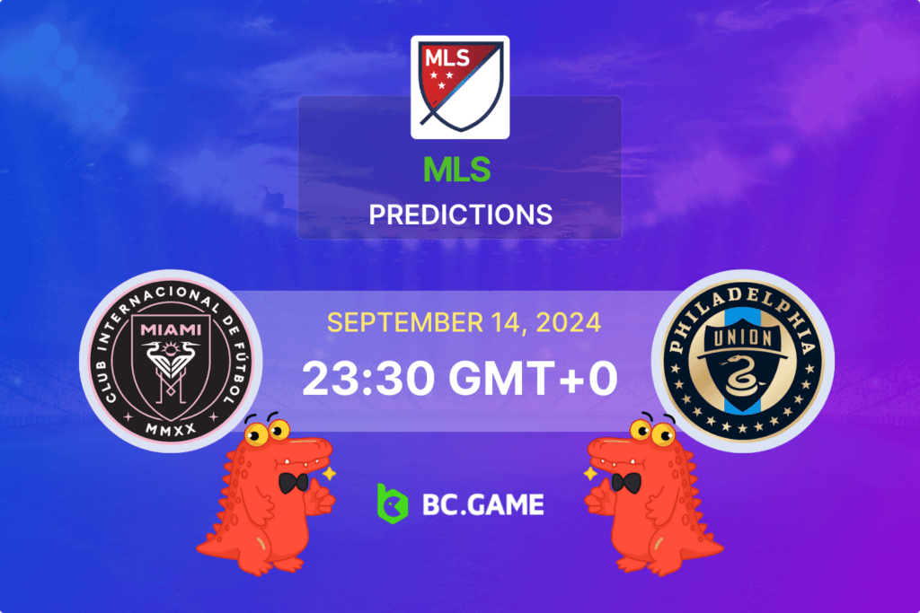 Match prediction for the Inter Miami vs Philadelphia Union game at MLS 2024.