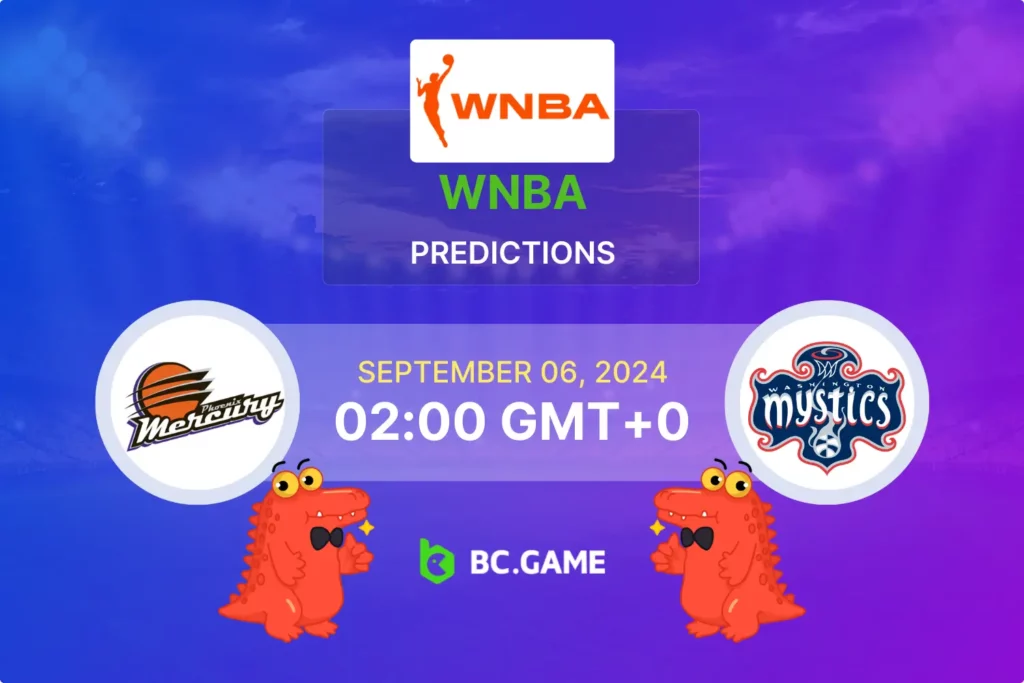 Expert Betting Tips and Predictions for Phoenix Mercury vs Washington Mystics.