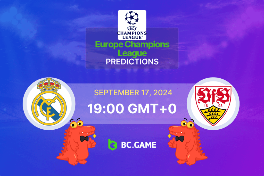 Match prediction for the Real Madrid vs Stuttgart game at Champions League 2024.