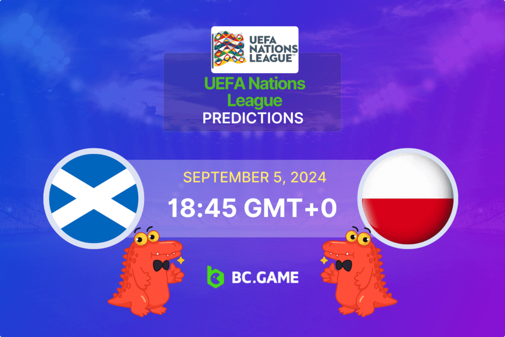 Match prediction for the Scotland vs Poland game at UEFA Nations League 2024.