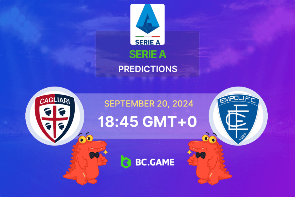 Match prediction for the Cagliari vs Empoli game at Serie A 2024