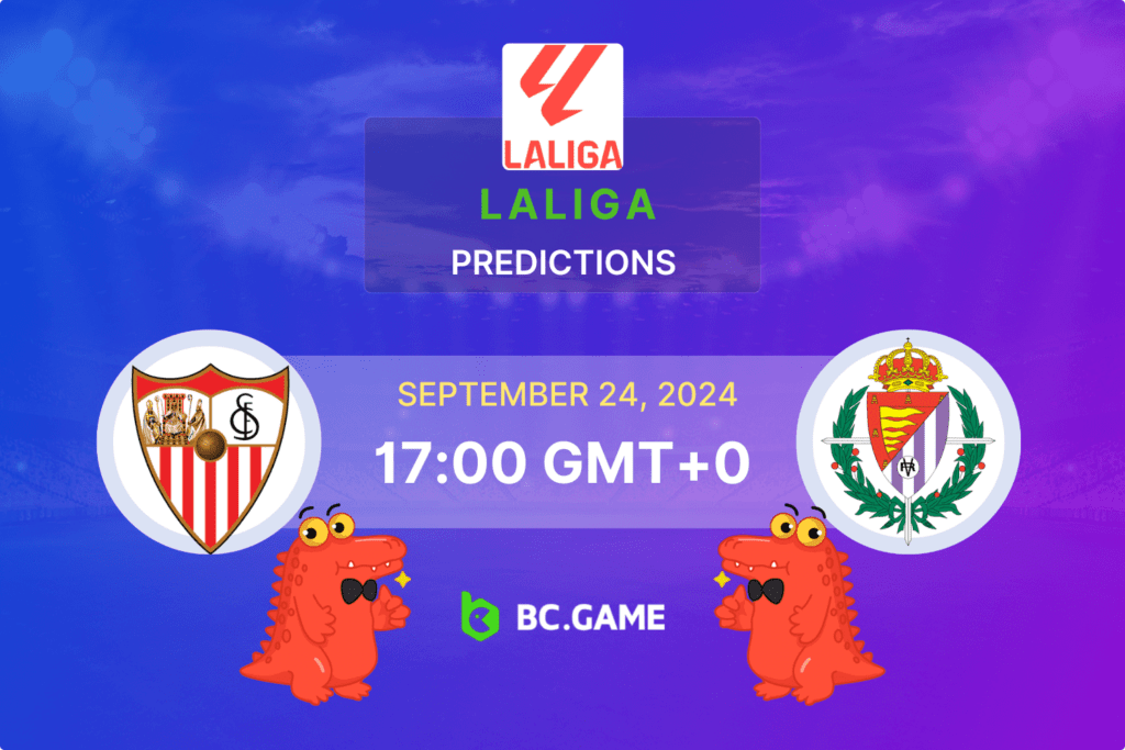 Match prediction for the Sevilla vs Real Valladolid game in La Liga 2024.