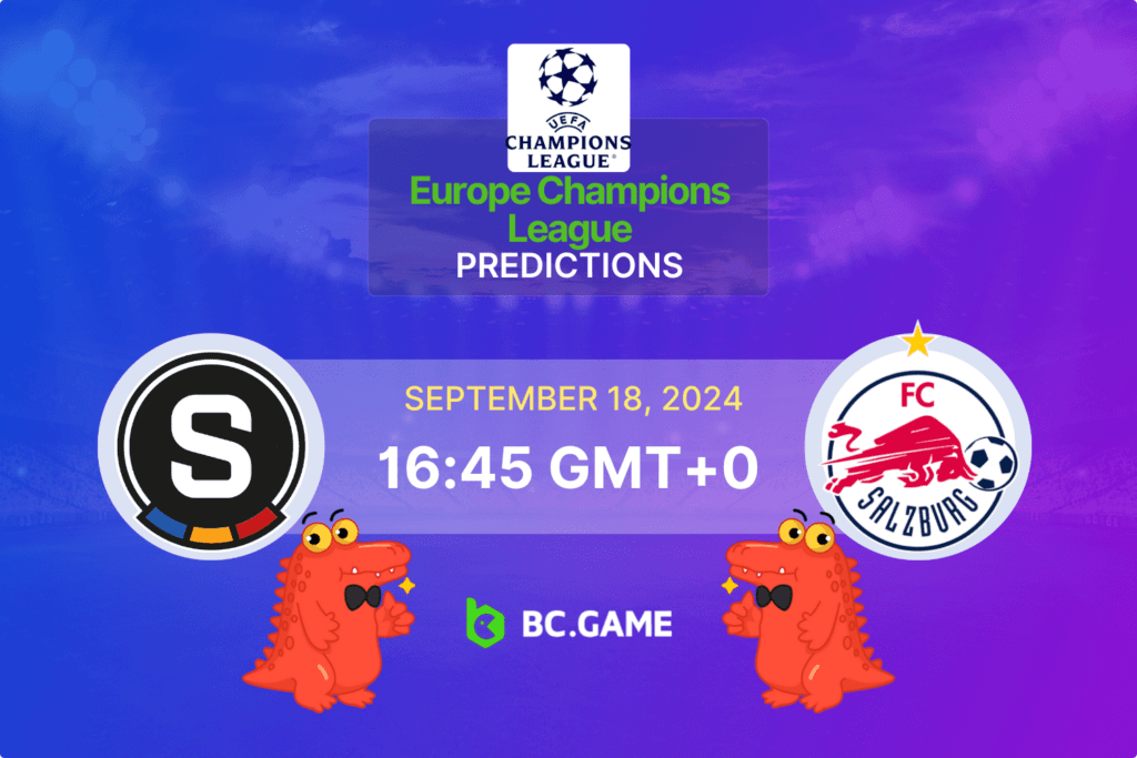 Match prediction for the Sparta Prague vs Red Bull Salzburg game in the UEFA Champions League 2024.