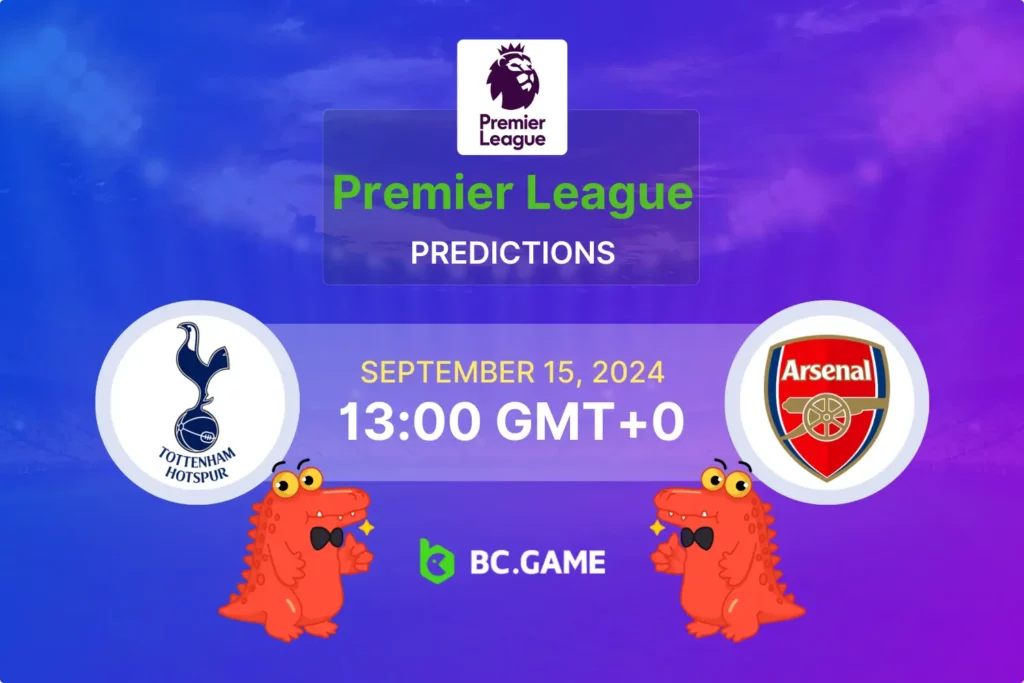 Tottenham vs Arsenal Prediction: Key Betting Insights, Odds, and Lineups for September 15, 2024.