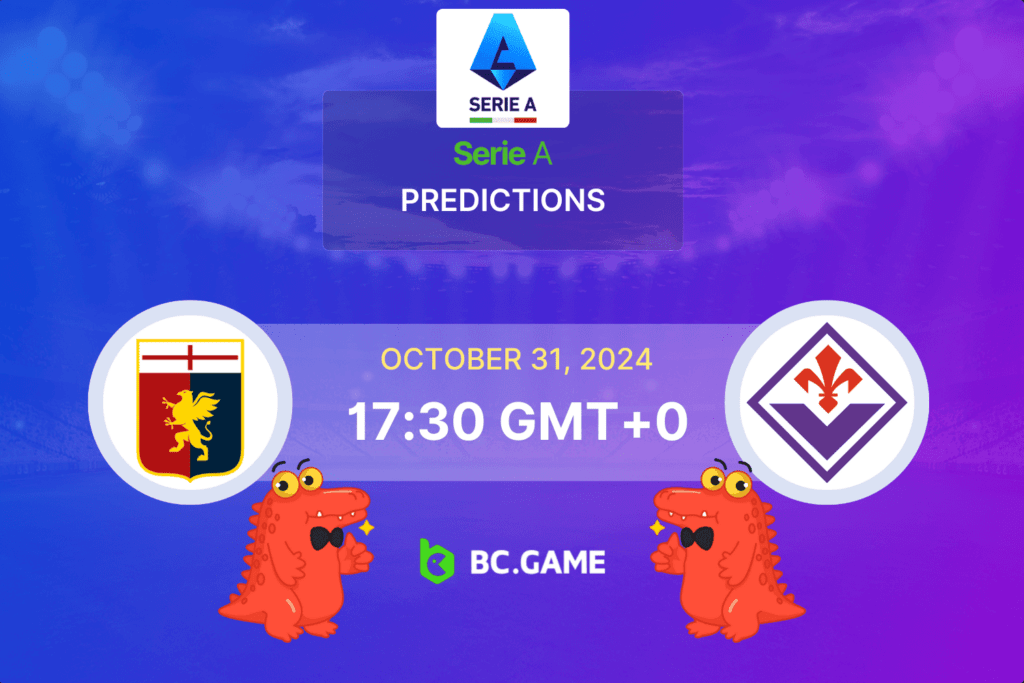 Match prediction for the Genoa vs Fiorentina game at Serie A 2024.