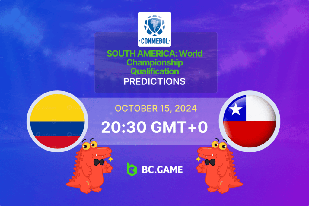 Match prediction for the Colombia vs Chile game at World Cup Qualifiers 2024.  