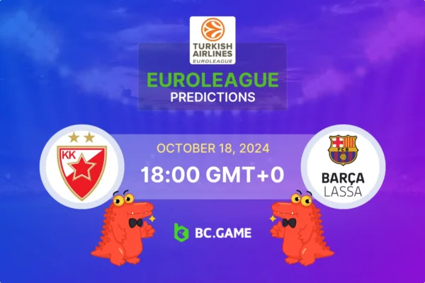 Crvena Zvezda vs Barcelona Prediction, Odds, Betting Tips – EuroLeague 18/10/2024