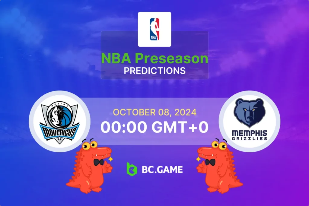 Dallas Mavericks vs Memphis Grizzlies: Betting Tips & Prediction for 08/10/2024.