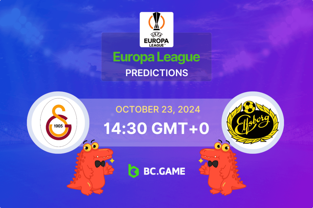 Match prediction for the Galatasaray vs Elfsborg game at Europa League 2024.