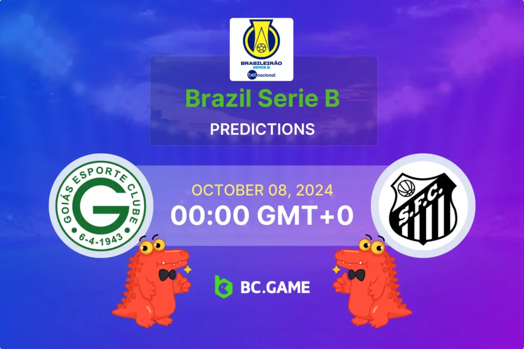 Goias vs Santos Prediction, Odds, and Key Betting Tips for Brazil Serie B.