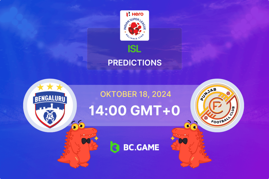 Match prediction for the Bengaluru FC vs Punjab FC game at Indian Super League 2024