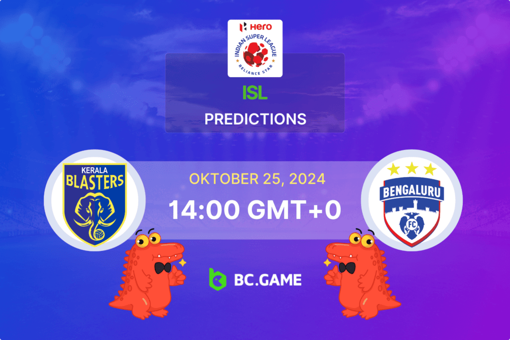 Match prediction for the Kerala Blasters vs Bengaluru FC game at Indian Super League 2024.