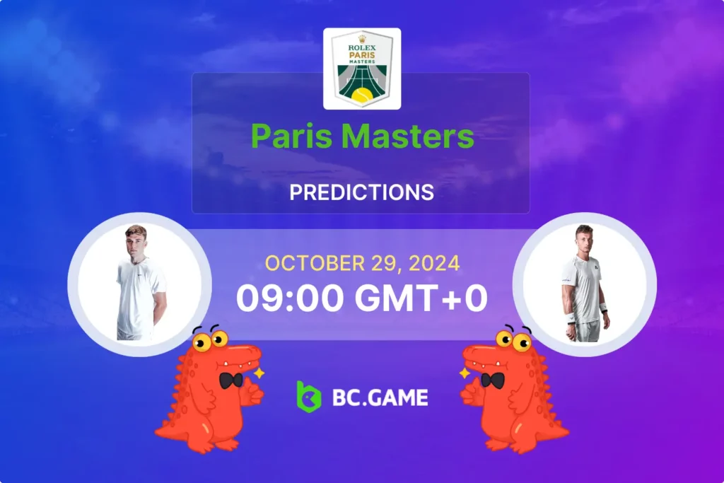 Draper vs Lehecka Prediction & Betting Guide for Paris Masters.