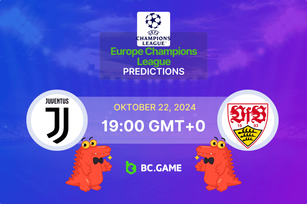 Match prediction for the Juventus vs Stuttgart game at UEFA Champions League 2024.