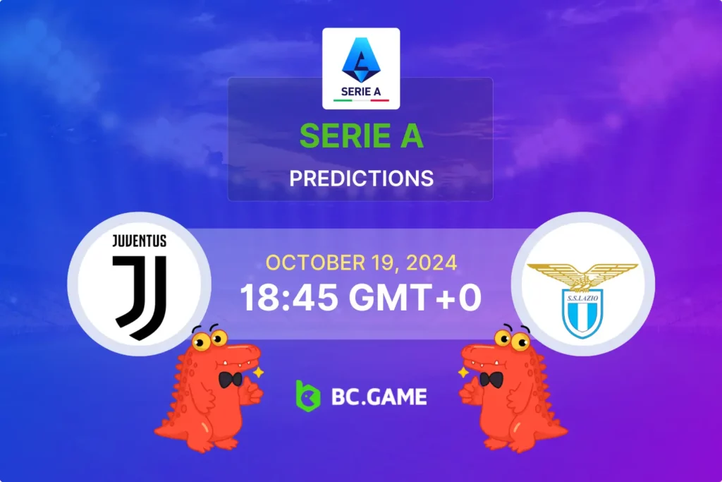 Juventus vs Lazio Prediction, Odds, and Expert Betting Tips - Serie A Match Preview for October 19, 2024.