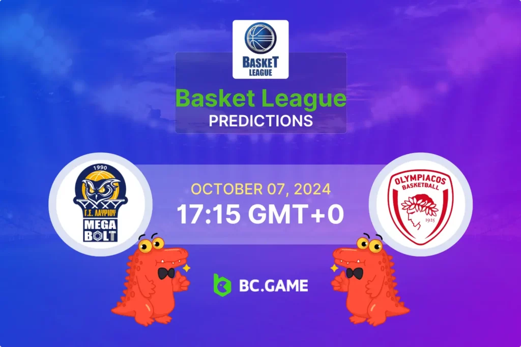 Lavrio vs Olympiacos Prediction, Odds, and Expert Betting Tips for the Greek Basket League.