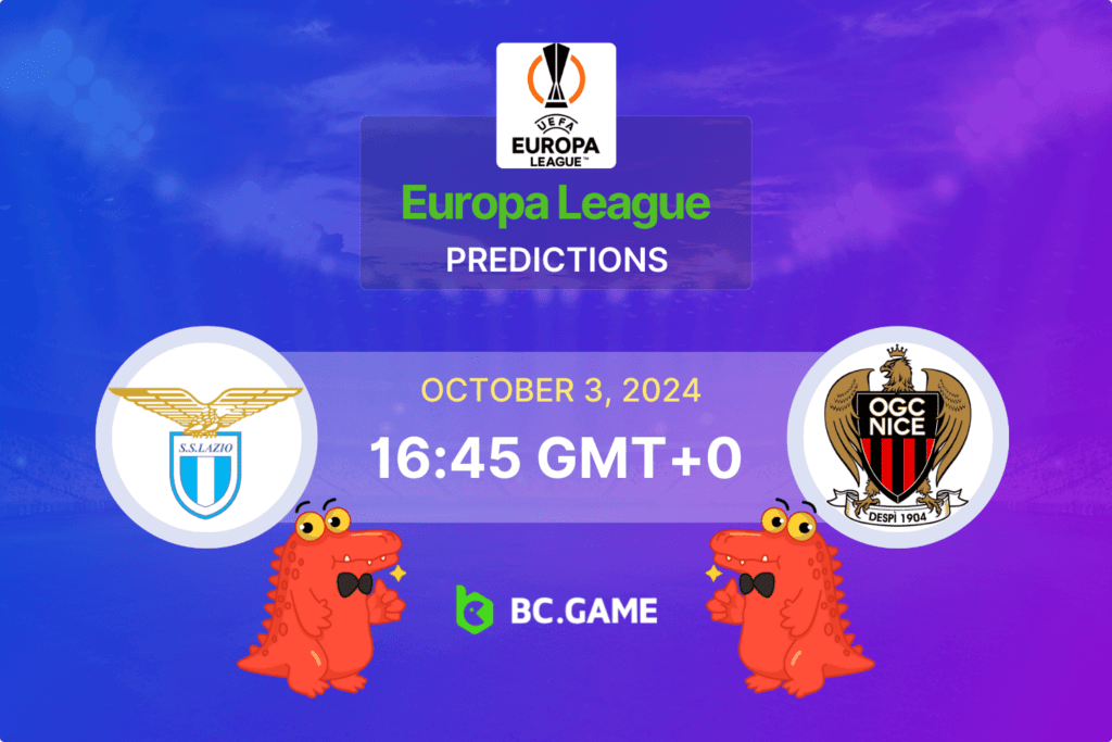 Match prediction for the Lazio vs Nice game at Europa League 2024.