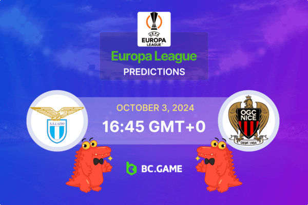 Lazio vs Nice Prediction, Odds, Betting Tips – Europa League 03/10/2024