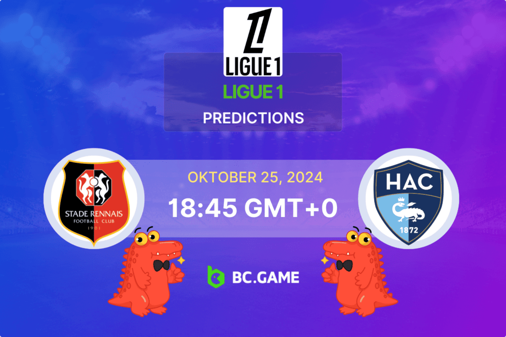 Match prediction for the Rennes vs Le Havre game at Ligue 1 2024.