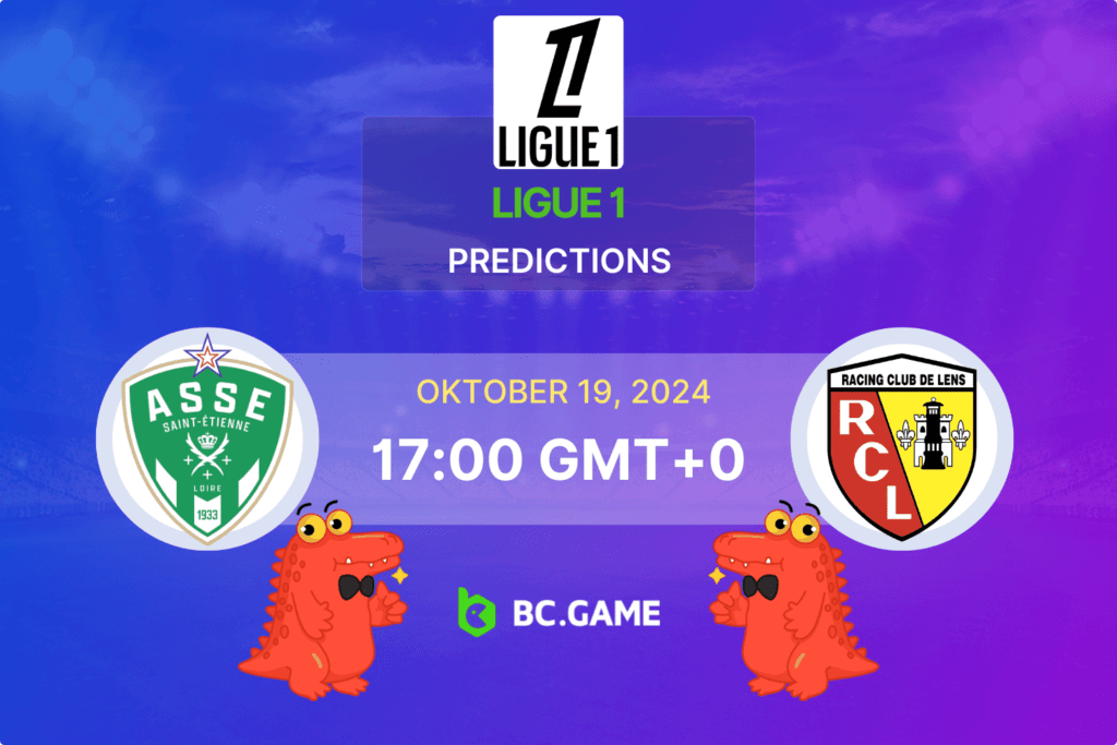 Match prediction for the Saint-Etienne vs Lens game at Ligue 1 2024.