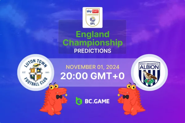 Luton Town vs West Bromwich Albion (1:1): Championship 01/11/2024