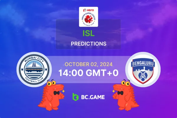 Mumbai City vs Bengaluru Prediction, Odds, Betting Tips – Indian Super League 02/10/2024