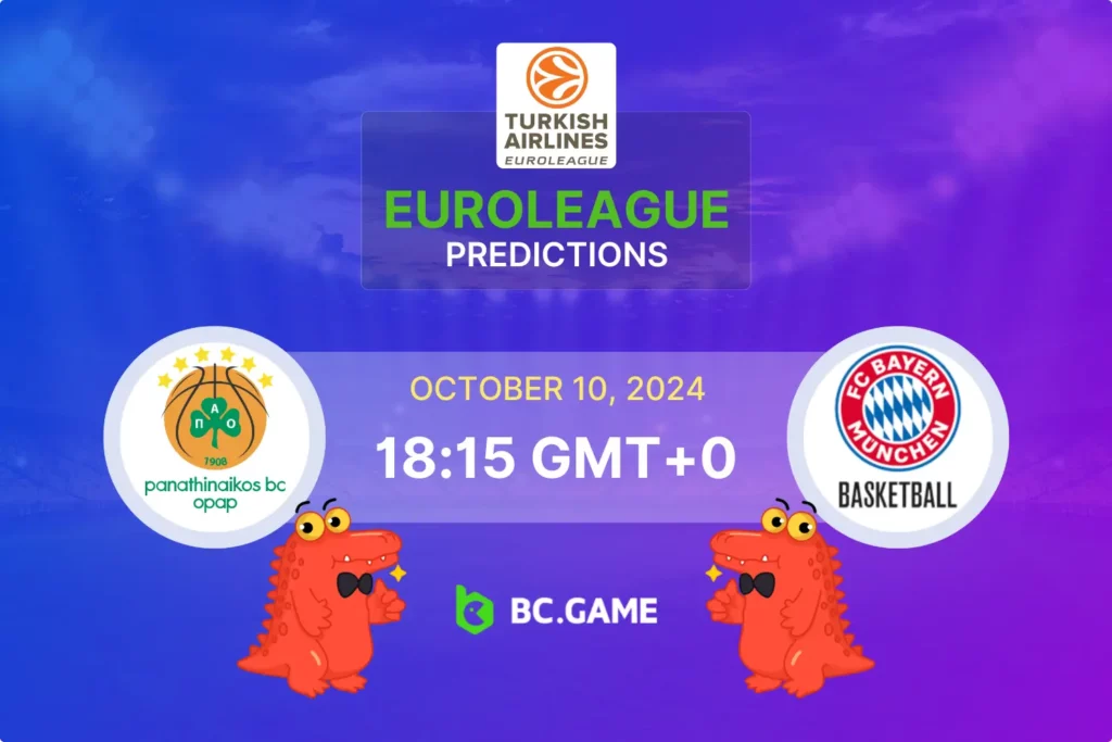 Panathinaikos vs Bayern Euroleague Prediction, Betting Odds & Tips for October 10.