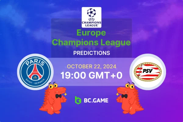 Paris Saint-Germain vs PSV Eindhoven (1:1): UEFA Champions League 22/10/2024