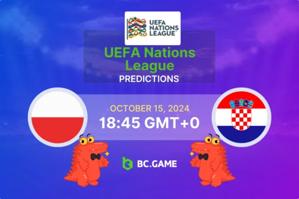 Poland vs Croatia (3:3): UEFA Nations League 15/10/2024