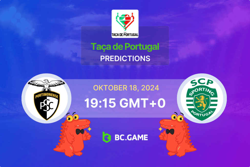 Match prediction for the Portimonense vs Sporting CP game at Taça de Portugal 2024.