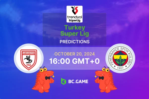 Samsunspor vs Fenerbahce (2:2): Turkish Super Lig 20/10/2024