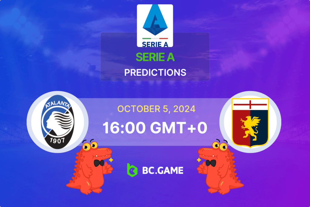 Match prediction for the Atalanta vs Genoa game at Serie A 2024.