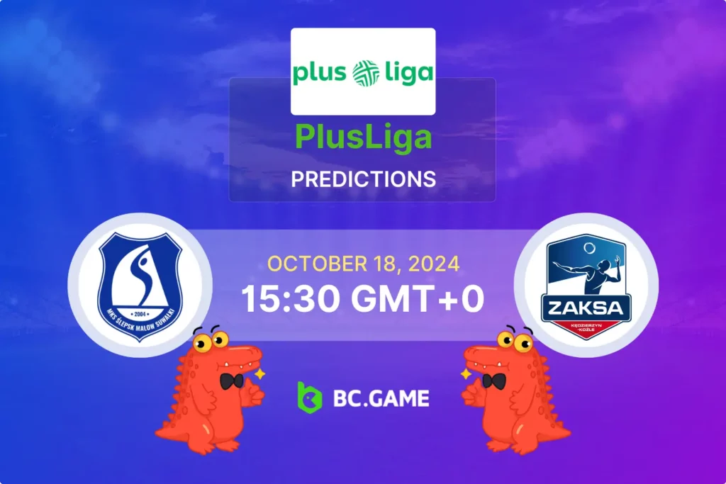 Detailed Match Preview: Slepsk Suwalki vs ZAKSA Kedzierzyn-Kozle with Expert Betting Tips and Predictions.