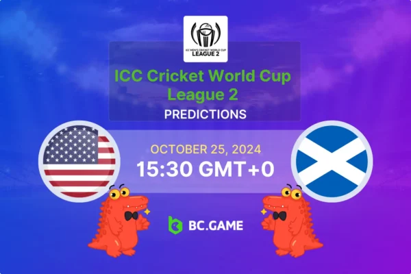 United States of America vs Scotland (Scotland won by 10 wickets.) ICC Cricket World Cup League 2 25/10/2024