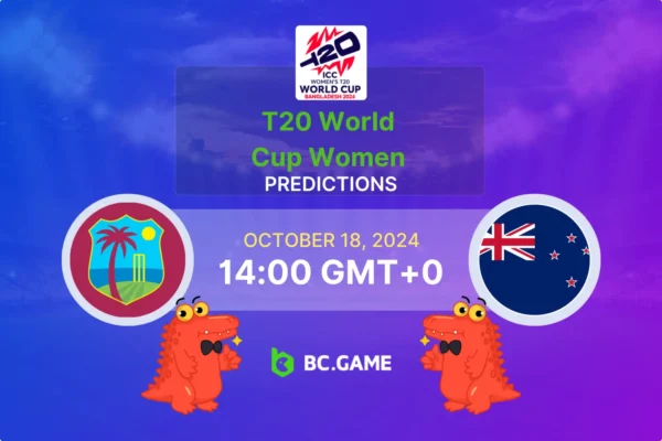 West Indies W vs New Zealand W (New Zealand won by 8 runs): ICC Women’s T20 World Cup 18/10/2024