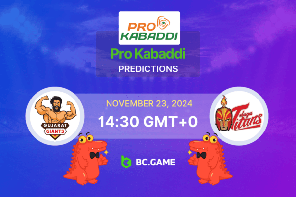 Gujarat Giants vs Telugu Titans Prediction, Odds, Betting Tips – Pro Kabaddi League 23/11/2024