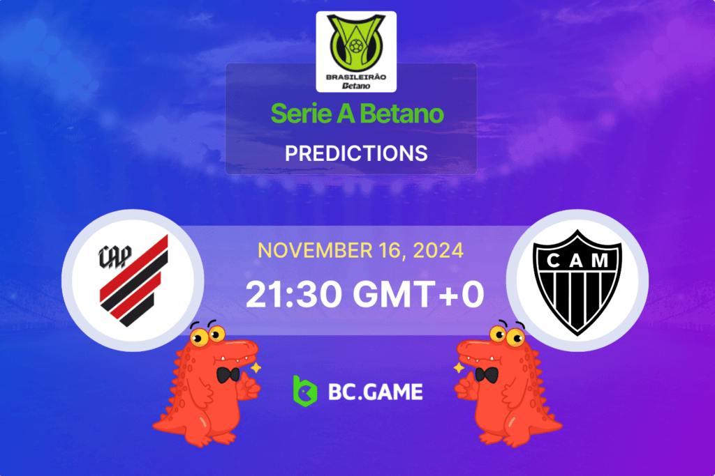 Atlético Paranaense – Atlético Mineiro: Palpite, Odds, Dicas de Apostas para  – Brasileirão Série A 16/11/2024