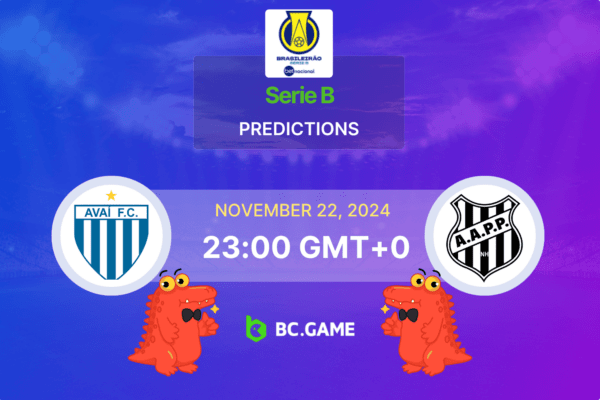 Avaí – Ponte Preta: Palpite, Odds, Dicas de Apostas – Brasileirão Série B 22/11/2024