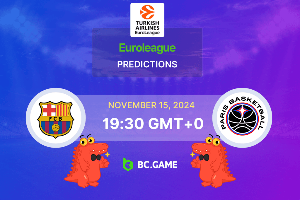 Match prediction for the Barcelona vs Paris game at EuroLeague 2024.