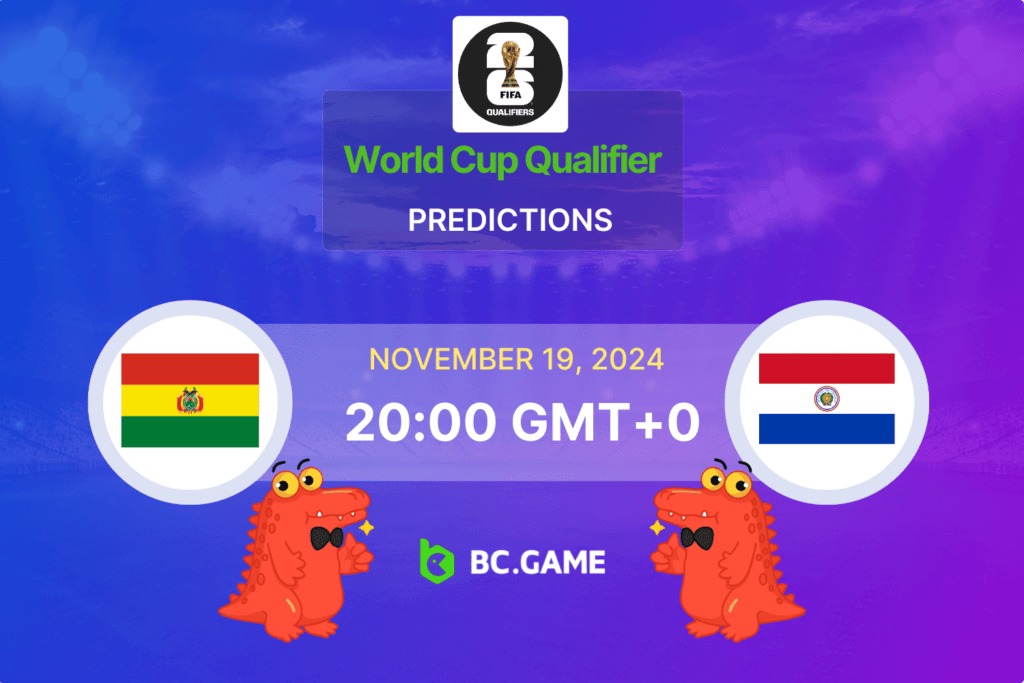 Match prediction for the Bolivia vs Paraguay game at World Cup Qualifiers 2024.