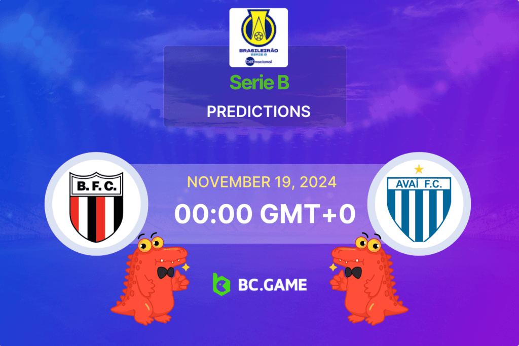 Match prediction for the Botafogo SP vs Avai game at Serie B 2024.