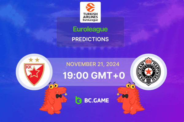 Crvena Zvezda vs Partizan Prediction, Odds, Betting Tips – Euroleague 21/11/2024