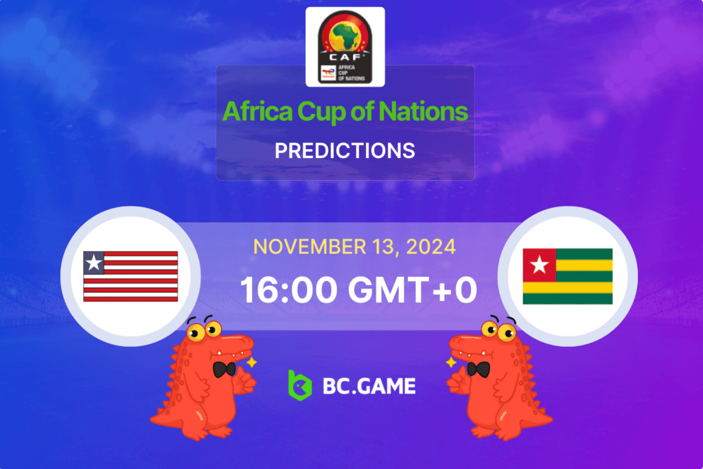 Liberia vs Togo Prediction, Odds, Betting Tips – Africa Cup of Nations Qualifiers 13/11/2024