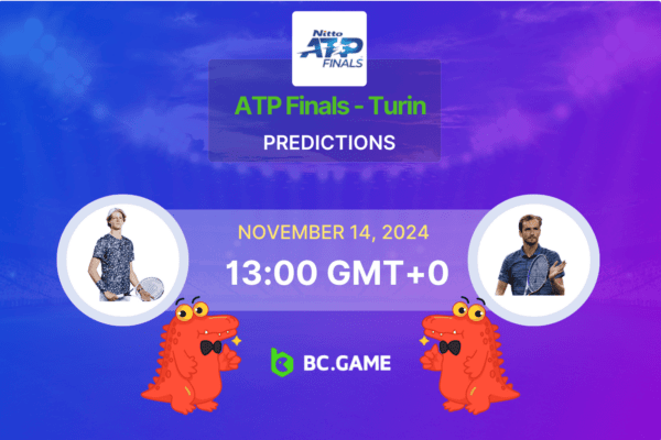 Sinner vs Medvedev Prediction, Odds, Betting Tips – ATP Finals Turin 14/11/2024