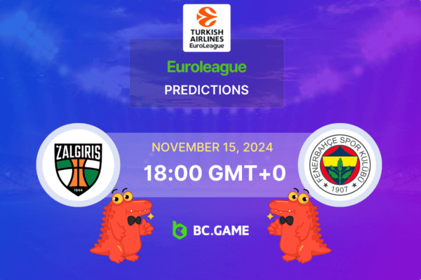 Zalgiris Kaunas vs Fenerbahce (65:72): EuroLeague 15/11/2024